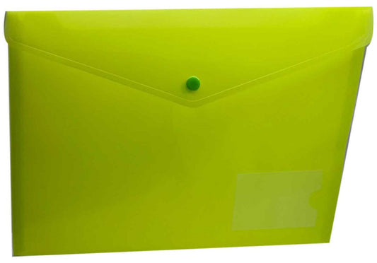 A4 Plastic Button Folder