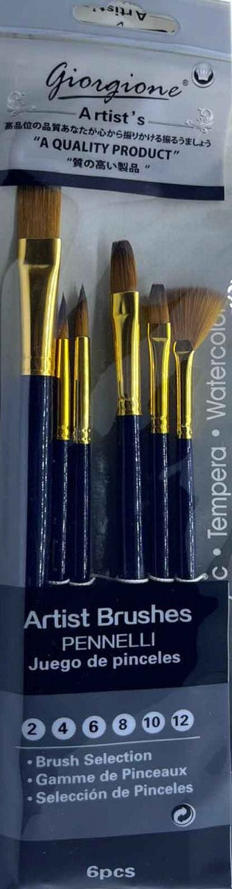 Giorgione's Paint 6 pcs Brushes